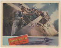 6t0742 JOURNEY INTO FEAR LC 1942 Orson Welles directed, Joseph Cotten on ship's stairs, ultra rare!