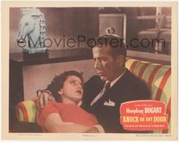 6t0748 KNOCK ON ANY DOOR LC #3 1949 Candy Toxton laying in Humphrey Bogart's lap, Nicholas Ray!
