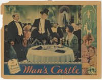 6t0756 MAN'S CASTLE LC 1933 Spencer Tracy in tuxedo & top hat offers hand to Loretta Young, rare!