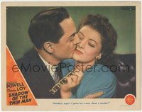 6t0791 SHADOW OF THE THIN MAN LC 1941 Powell kissing Loy goodbye before seeing a man about a murder!