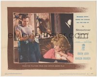 6t0801 STREETCAR NAMED DESIRE LC #4 1951 Marlon Brando confronts Vivien Leigh, Elia Kazan classic!