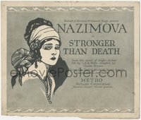 6t0646 STRONGER THAN DEATH TC 1920 world famous dancer Nazimova can never dance again, ultra rare!