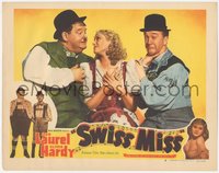 6t0803 SWISS MISS LC #6 R1947 Stan Laurel, Oliver Hardy & Della Lind in Switzerland, ultra rare!