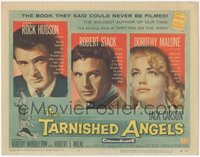 6t0650 TARNISHED ANGELS TC 1958 close portraits of Rock Hudson, Robert Stack, & Dorothy Malone!