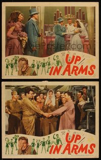 6t0973 UP IN ARMS 2 LCs 1944 Danny Kaye, Dinah Shore, Dana Andrews, Constance Dowling, Margaret Dumont!