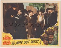 6t0820 WAY OUT WEST LC #4 R1947 Stan Laurel & Oliver Hardy are out of place out West, rare!