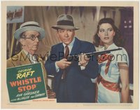 6t0823 WHISTLE STOP LC 1946 George Raft with rifle between sexy Ava Gardner & Conlin, ultra rare!