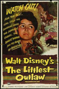 6t1208 LITTLEST OUTLAW 1sh 1955 Walt Disney, Andres Velasquez, Pedro Armendariz