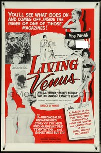 6t1210 LIVING VENUS 1sh 1961 Herschell Gordon Lewis, a parade of sexy pulchritudinous pets!