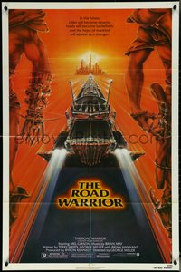 6t1226 MAD MAX 2: THE ROAD WARRIOR 1sh 1982 Mel Gibson in the title role, great art by Commander!