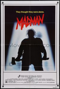 6t1228 MADMAN style B 1sh 1981 classic wild axe silhouette murderer image!