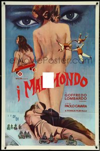 6t1229 MALAMONDO 1sh 1964 I Malamondo, way-out naked Italian skydiving among other craziness, rare!