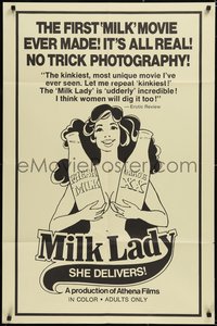 6t1239 MILK LADY 1sh 1970s sexploitation, no trick photography, udderly incredible!