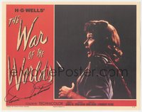 6t0055 ANN ROBINSON signed 11x14 REPRO lobby card 2000s great c/u scene from War of the Worlds!