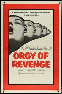 6t1327 ROOM 11 1sh R1970s Bunny Yeager photography, x-rated, Orgy of Revenge!