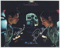 6t0133 2001: A SPACE ODYSSEY signed color 8x10 REPRO photo 1968 by Gary Lockwood AND Kier Dullea!