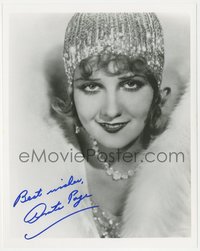 6t0135 ANITA PAGE signed 8x10 REPRO photo 1980s super close portrait wearing sequined hat & jewelry!