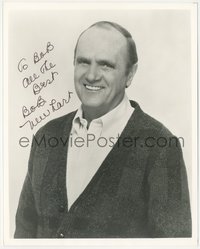 6t0143 BOB NEWHART signed 8x10 REPRO photo 1980s smiling c/u of the stand-up comedian & TV star!