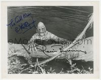 6t0155 CREATURE FROM THE BLACK LAGOON signed 8x10 REPRO photo 1954 by Ricou Browning AND Ben Chapman!