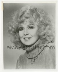 6t0163 EDIE ADAMS signed 8x10 REPRO photo 1980s head & shoulders portrait wearing turtleneck!