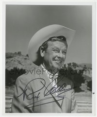 6t0202 REX ALLEN signed 8x10 REPRO photo 1950s great portrait of the cowboy star wearing his hat!