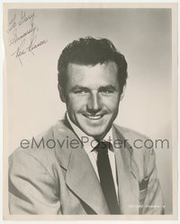6t0203 REX REASON signed 8x10 REPRO photo 1980s head & shoulders portrait of the 1950s sci-fi star!