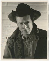 6t0205 ROBERT CULP signed 8x10 REPRO photo 1980s head & shoulders portrait with hat from Trackdown!