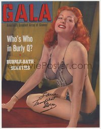 6t0057 TEMPEST STORM signed color 10x13 REPRO photo 2005 sexy on the cover of Gala magazine!