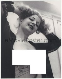 6t0061 TEMPEST STORM signed 10x13 REPRO photo 2000s sexy c/u with her top open & nothing under it!