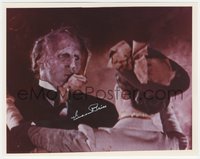 6t0213 VINCENT PRICE signed color 8x10 REPRO photo 1990s great disfigured close up from House of Wax!