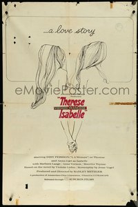 6t1397 THERESE & ISABELLE 1sh 1968 Radley Metzger, lesbian Essy Persson & Anna Gael!