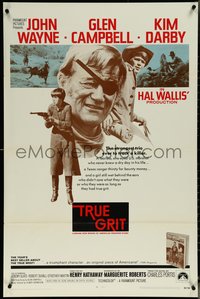 6t1414 TRUE GRIT int'l 1sh 1969 John Wayne as Rooster Cogburn, Kim Darby, Glen Campbell