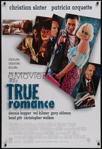 6t1415 TRUE ROMANCE 1sh 1993 Christian Slater, Patricia Arquette, by Quentin Tarantino!