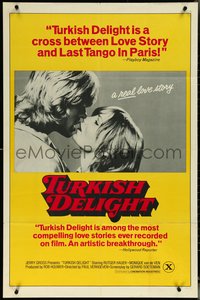 6t1416 TURKISH DELIGHT 1sh 1974 Paul Verhoeven, Rutger Hauer, Monique van de Ven!