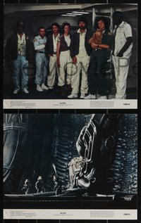 6t0838 ALIEN 8 color 11x14 stills 1979 Ridley Scott, Sigourney Weaver, Tom Skerritt, Stanton, Kotto!