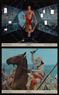 6t0925 ZARDOZ 8 color 11x14 stills 1974 wild images from John Boorman in sci-fi fantasy!