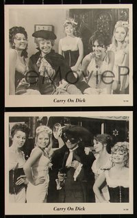 6t1631 CARRY ON DICK 8 8x10 stills 1974 Sidney James, Windsor, Gerald Thomas comedy!