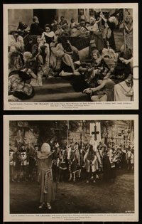 6t1646 CRUSADES 4 8x10 stills 1935 Cecil B DeMille directs Henry Wilcoxon & daughter Katherine!