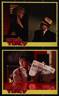 6t1627 DICK TRACY 11 8x10 mini LCs 1990 Warren Beatty, Madonna, Glenne Headley, Al Pacino!