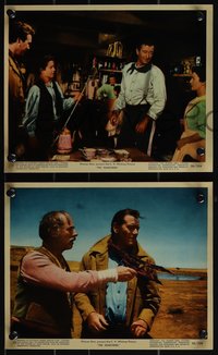 6t1652 SEARCHERS 3 color 8x10 stills 1956 John Wayne, Hunter & men find guy buried under a huge rock!