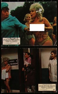 6t1526 CARRY ON CAMPING 8 color English FOH LCs 1971 Sidney James, sexy nudist images!