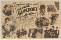 6t1456 DRAGNET herald 1928 George Bancroft, Evelyn Brent, William Powell, von Sternberg, ultra rare!