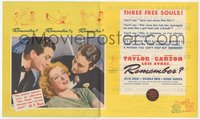 6t1488 REMEMBER herald 1939 Greer Garson gives Robert Taylor amnesia so they can start again!