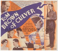 6t1496 TOM BROWN OF CULVER herald 1932 saluting cadet Tom Brown in uniform, William Wyler, rare!