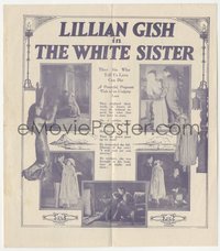 6t1498 WHITE SISTER herald 1923 Ronald Colman returns from grave for nun Lillian Gish, ultra rare!