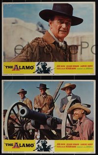 6t0837 ALAMO 8 LCs R1967 John Wayne & Richard Widmark in the Texas War of Independence!