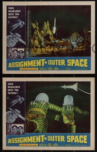 6t0840 ASSIGNMENT-OUTER SPACE 8 LCs 1962 Antonio Margheriti directed Italian sci-fi, cool images!