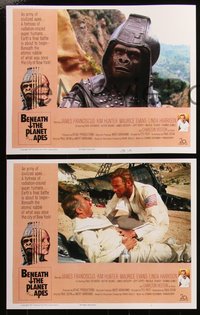 6t0411 BENEATH THE PLANET OF THE APES signed #1/3 set of 12 faux LCs 2024 scenes you would like to see!