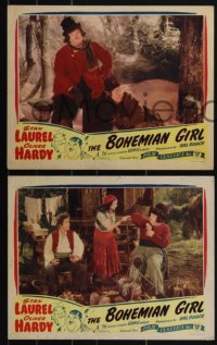 6t0941 BOHEMIAN GIRL 4 LCs R1947 Hal Roach, Stan Laurel & Oliver Hardy with Mae Busch!