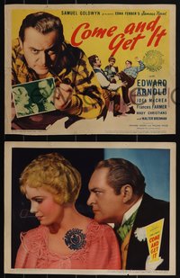 6t0847 COME & GET IT 8 LCs 1936 McCrea, Edward Arnold with beautiful cult star Frances Farmer!